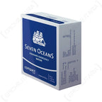 Seven Oceans 500g energy biscuit ration box in blue and white packaging displaying nutritional facts and the brand logo.