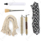 German G3 rifle cleaning kit pull chain oil bottle and brushes spread out