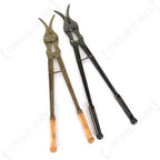 Original Swedish Army pioneer wire cutters shown in black and olive drab variants