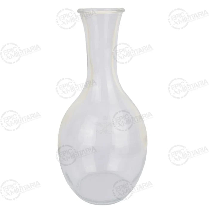 Side angle view of 1L Italian Air Force glass carafe