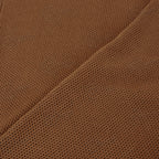 Detailed close-up of the nutria brown military mesh fabric, showcasing the uniform hole pattern designed for maximum airflow.