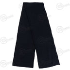 Full-length shot of the authentic dark blue Swedish military surplus wool scarf on a white background.