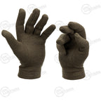 Italian Army wool gloves shown from the palm side, including one glove open and one gently curled to display flexibility.