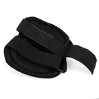 Back view of Black Rothco Low Profile Tactical Elbow Pad showing mesh padding and adjustable straps
