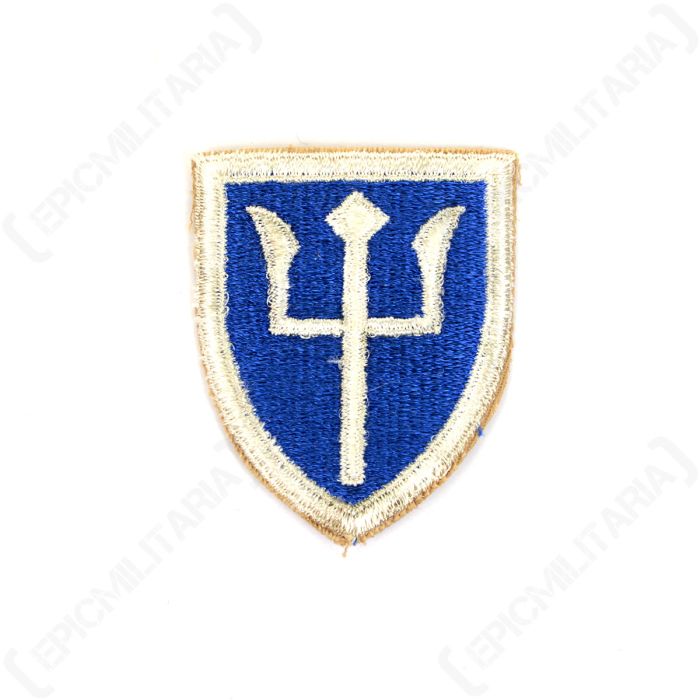 Front view of original US 97th Infantry Division embroidered shoulder patch