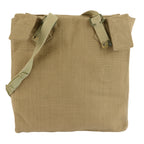 Rear view of the vintage 1950s British large pack, highlighting the top attachment tabs for military gear.