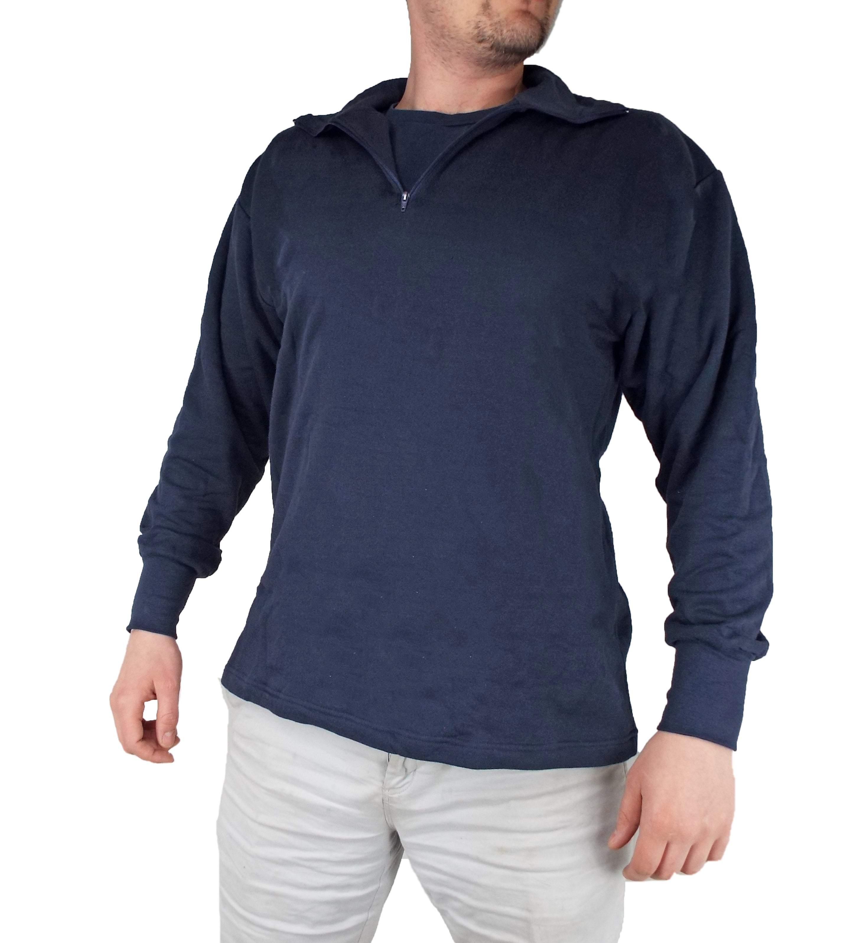 Dutch Military - Navy Blue Norgie Shirt â€“ Base Layer - Unissued