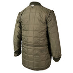 Rear view of the removable quilted liner which can be worn separately as a versatile gilet.
