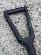 Top-down view of the triangle-shaped glass-filled nylon handle, clearly showing the Gerber USA branding and textured grip.