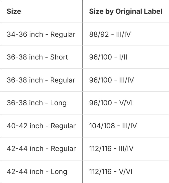 Size Guide