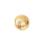 Close-up detail of the iconic Aeroflot winged propeller insignia on a gold-toned, military-grade metal button.