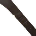 Rear view of the dark brown leather strap showing authentic surplus wear on the Pattern 1903 bandolier