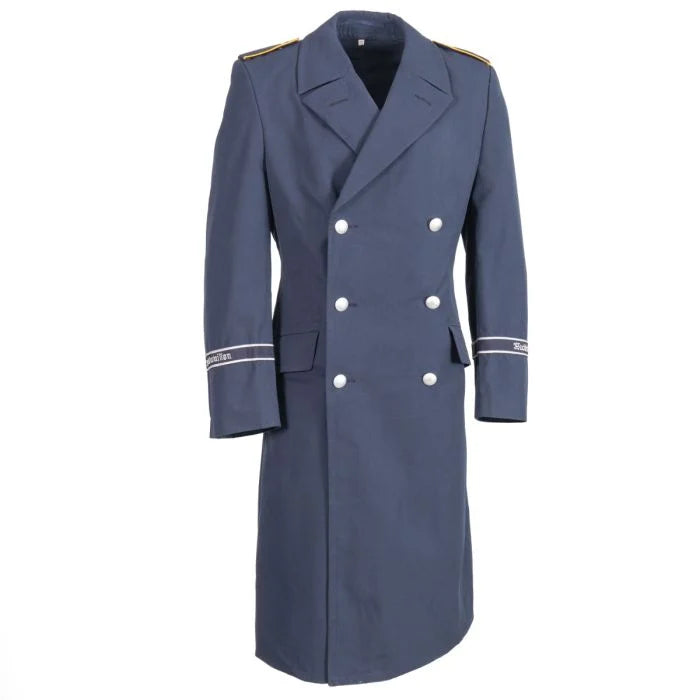 Full garment layout of Grade 1 Bundeswehr Luftwaffe double-breasted overcoat