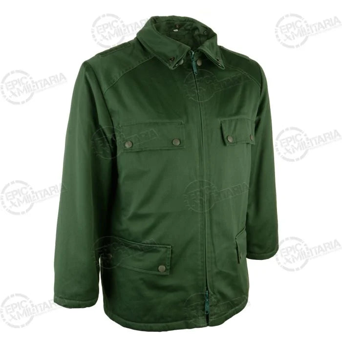 Front view of German Police Parka with folded collar down