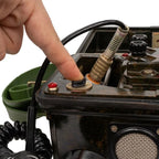 Interior deck detail of East German FF 63 field telephone