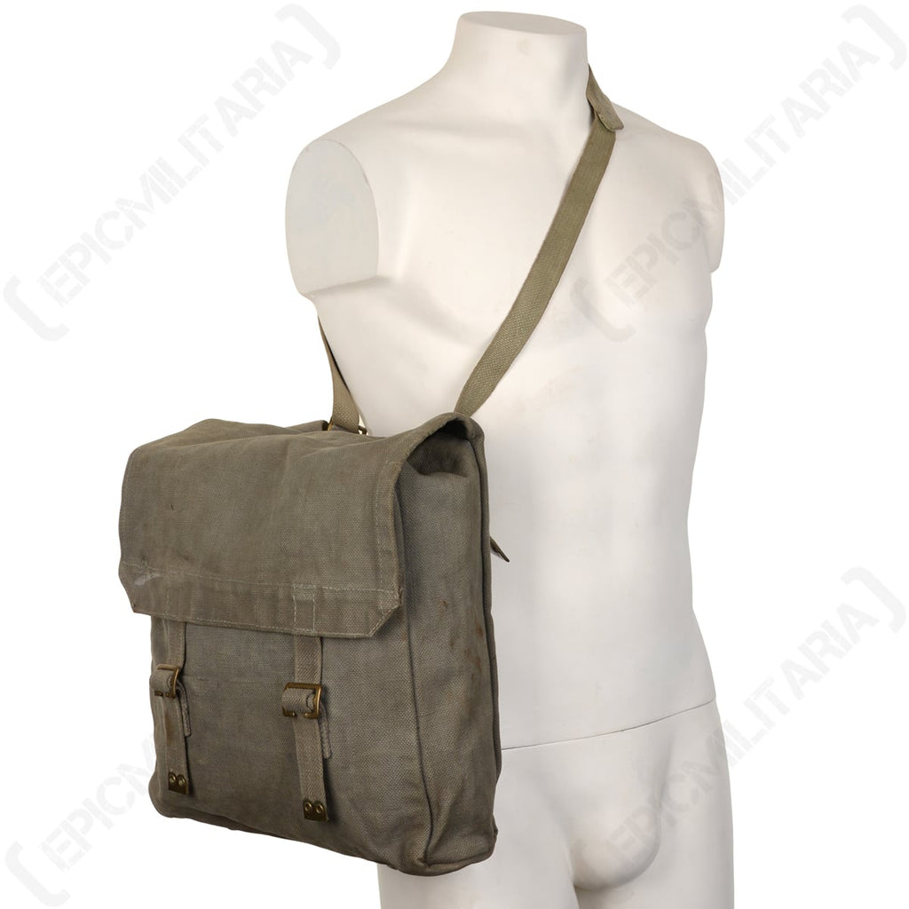 Side profile of the RAF grey 37 Pattern Large Pack worn on a mannequin to demonstrate size and carry style.