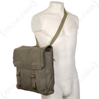 Side profile of the RAF grey 37 Pattern Large Pack worn on a mannequin to demonstrate size and carry style.