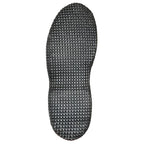 Detailed shot of the non-slip mini-cleat waffle sole pattern of the Bundeswehr anti-static overshoe boot.