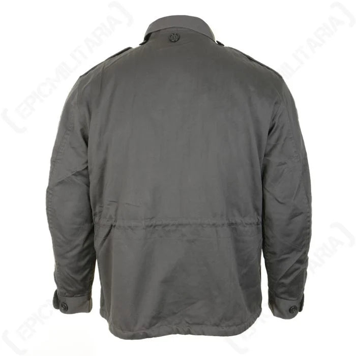 Rear view of Danish Army M71 Parka Type 2 with shoulder epaulettes
