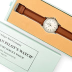 British RAF pilot watch inside presentation box with yellow felt lining