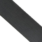 Close-up of the heavy-duty grey elasticated webbing strap texture