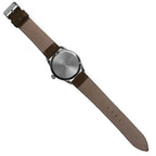 Stainless steel case back of the Dirty Dozen watch engraved with WWW military issue markings