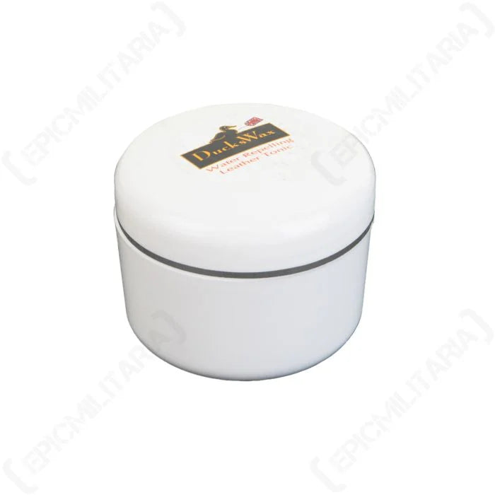 DucksWax 40ml clear waterproofing leather care wax tub with lid