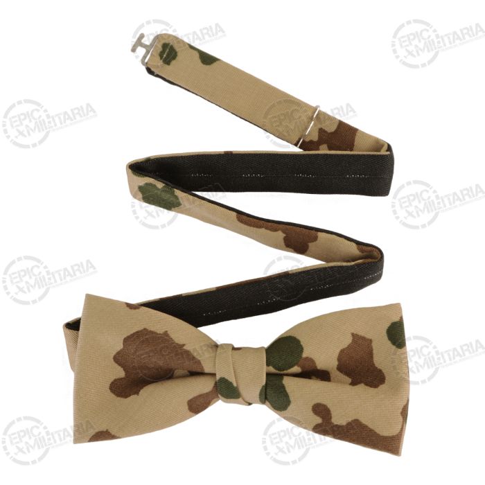 Desert camouflage pattern pre-tied bow tie with slotted adjustment neckband