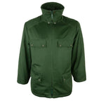 Front view of green original German Police Parka jacket