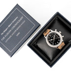 Ailager German Luftwaffe pilot service watch inside branded blue presentation display box