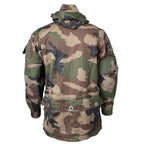 Rear view of French Army FELIN T4 Combat Jacket highlighting dual-access poacher pocket