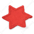 Close-up view showing embroidered thread texture and stitched border of US 6th Infantry patch