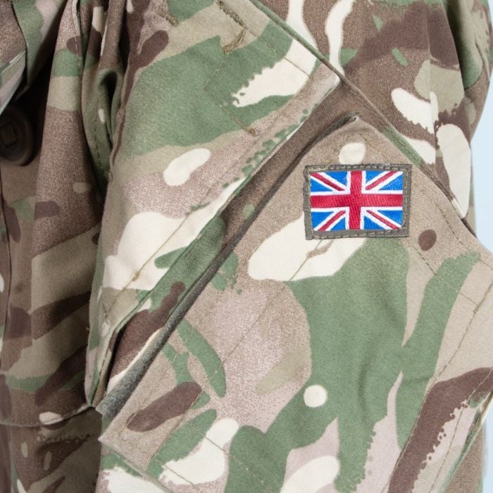 Underarm pit zip ventilation detail on British Army MTP combat smock