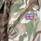 Underarm pit zip ventilation detail on British Army MTP combat smock