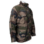 Side-front view of the French Army FELIN T4 jacket showing the reinforced elbow and sleeve pocket