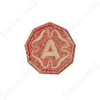 Reverse side of original embroidered US 9th Army uniform patch