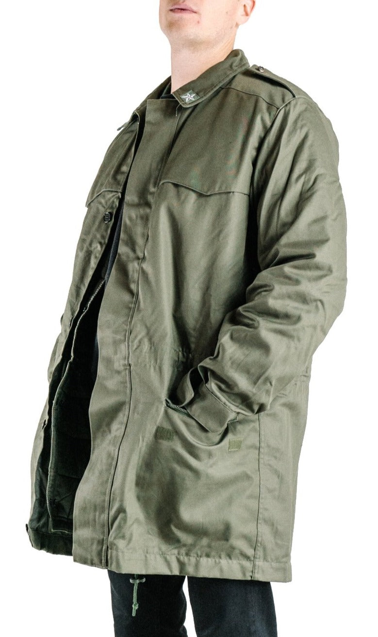 Italian Army Green Coat â€“ Field Parka â€“ unissued