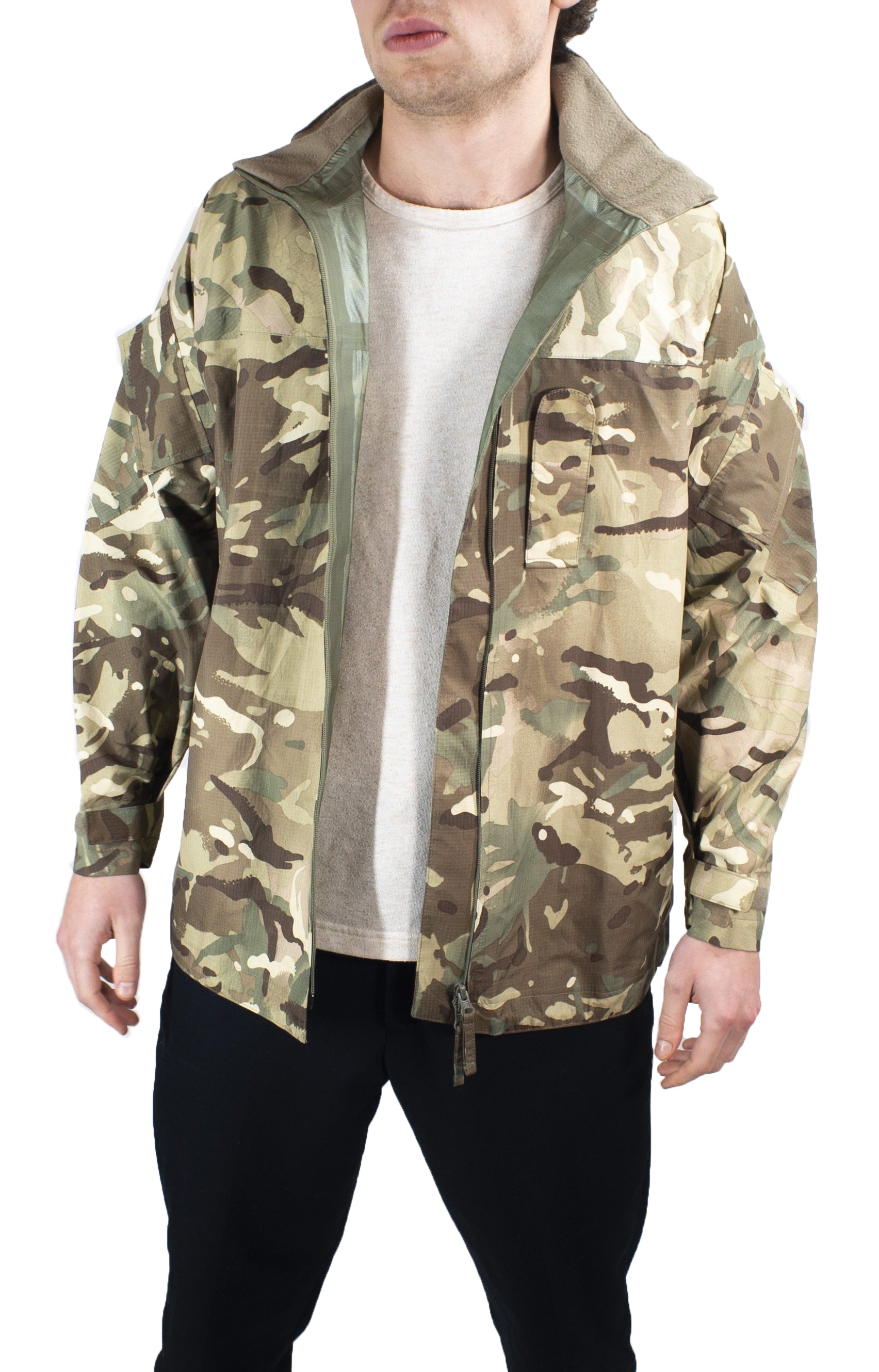 British Army Gore-Tex Jacket - Lightweight MTP Camo â€“ Rip-Stop - Grade 1