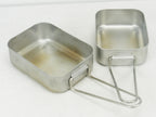 Dutch metal Stainless Steel mess tin - 2 part set