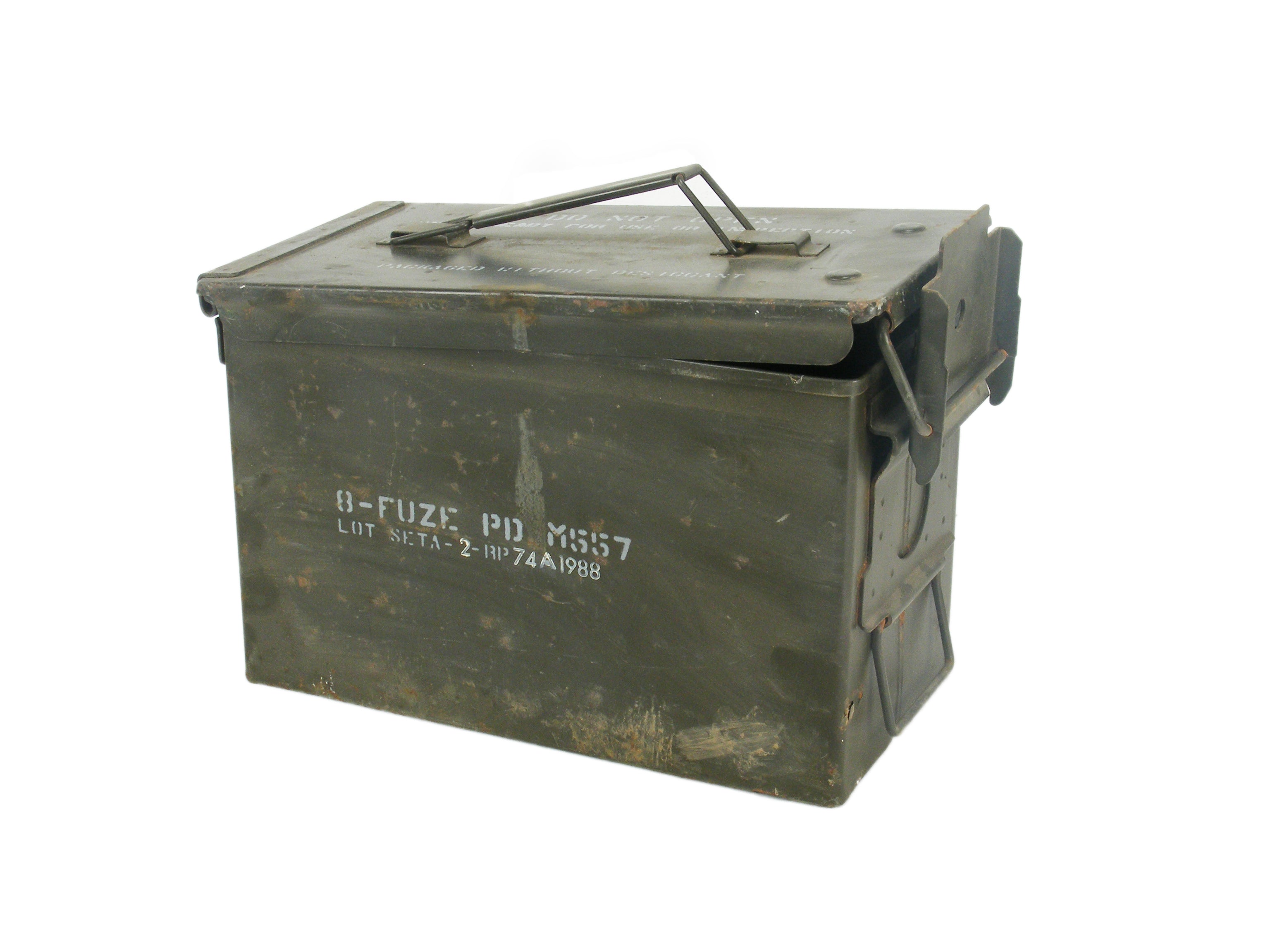 Ammo Box â€“ 50 Cal â€“ Olive Green â€“ Grade 1