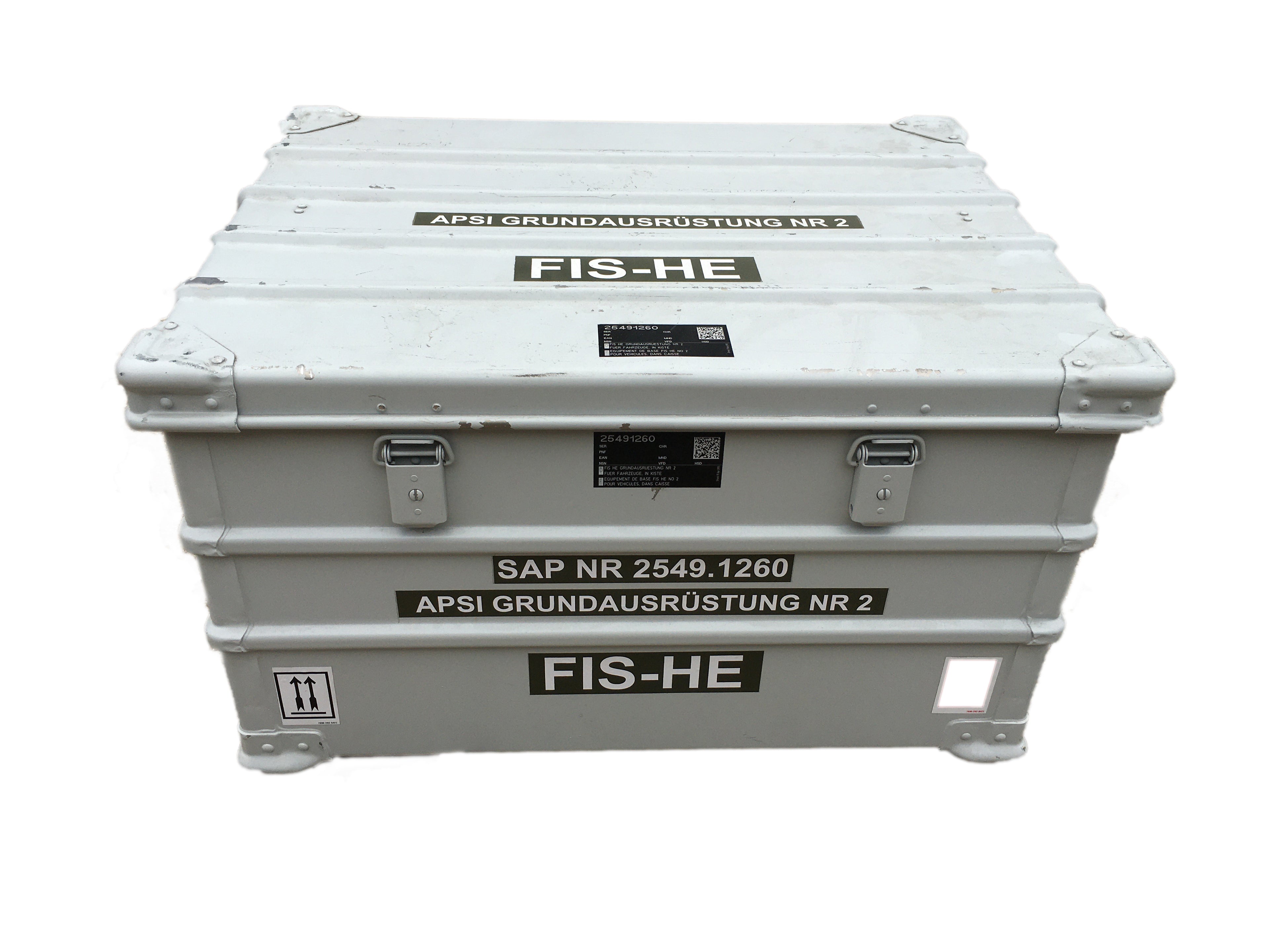 Aluminium Travel Case/EDAK Box - Light Grey