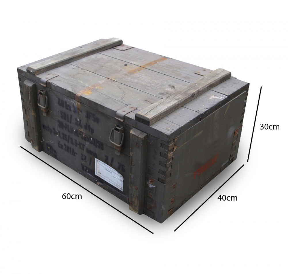 Vintage Wooden Ammo Box - Genuine Soviet Military